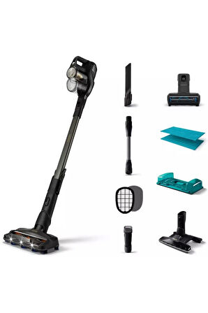 0,6 LİTRE Speedpro Max Aqua Plus Kablosuz Dikey Süpürge, Aqua+Led Başlık, XC8349,Islak+Kuru