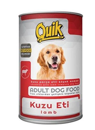 Quik Kuzu Etli Yetişkin Köpek Konservesi 415gr