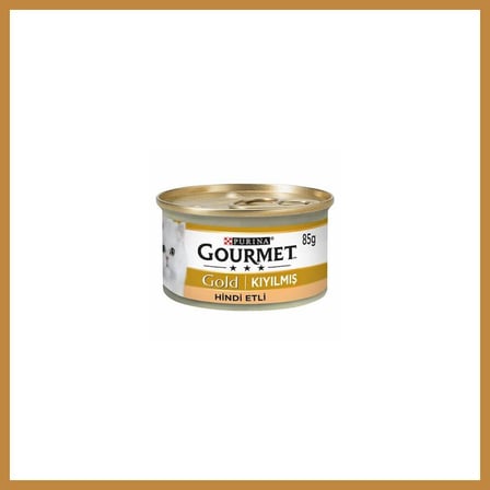 Gourmet Kıyılmış Hindi Etli Yetişkin Kedi Konservesi 12 Adet 85 Gr CNK