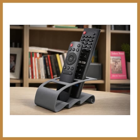 Bezos 3D Baskı TV Kumandası ve Masaüstü Organizer - Uzaktan Kumanda Düzenleyici Stand-Gri CNK