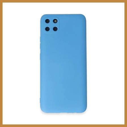 Bezos Realme C11 Uyumlu Kılıf Nano içi Kadife Silikon - Mavi CNK