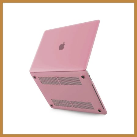 Bezos Macbook Pro 13 2020 Macbook Buzlu Kapak - Pembe CNK