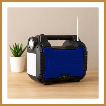 Bezos Güneş Enerjili El Feneri Radyo MP3 Bluetooth USB/TF Powerbank CNK