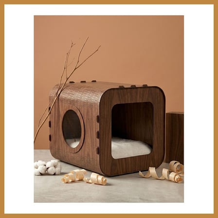 Bezos Özel Tasarım Nova MDF Kedi Evi CNK