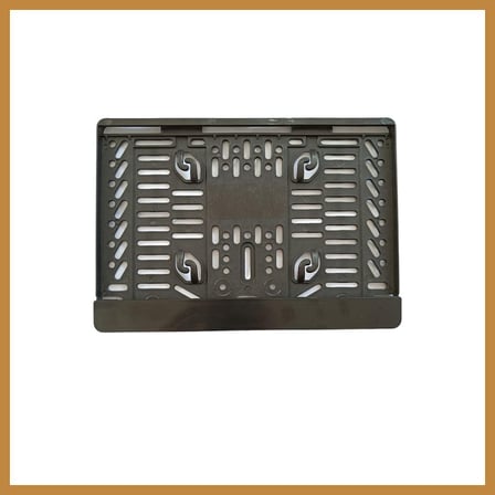 Bezos Çıtalı Kare Plastik Plakalık Motosiklet Plaka Altlığı 25x16cm CNK