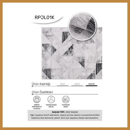 Bezos YoudayHomeCollection JALURA Model Oturma Odası Halısı · EBAT: 80X80 CNK