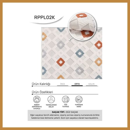 Bezos YoudayHomeCollection MASAL Model Oturma Odası Halısı · EBAT: 80X80 CNK