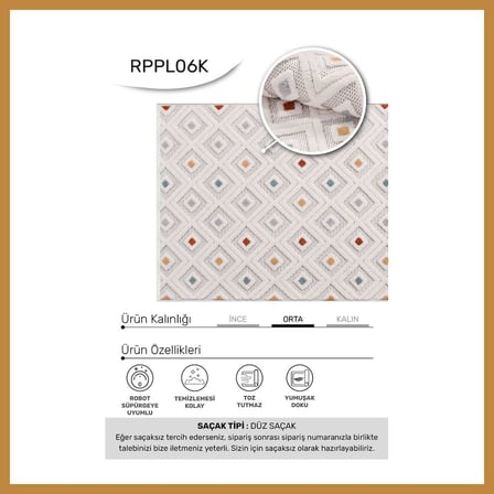 Bezos YoudayHomeCollection MASAL Model Oturma Odası Halısı · EBAT: 80X80 CNK
