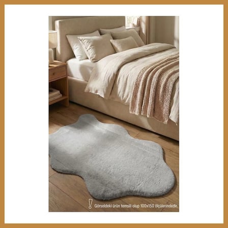 Bezos YoudayHomeCollection POLY Peluş Post Şeklinde Halı Model Oturma Odası Halısı · EBAT: 80X120 CNK