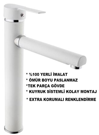 ÇANAK BEYAZ LAVABO BATARYA