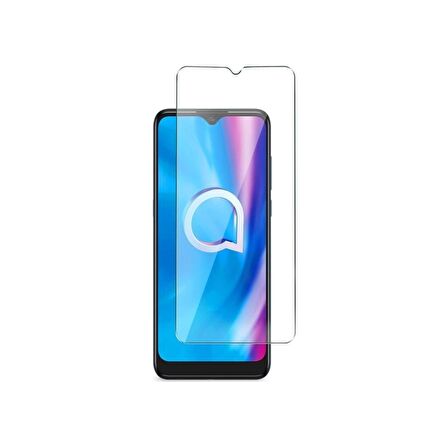 Alcatel 1S Uyumlu Ekran Koruyucu Screen Protector Tempered Glass Kristal Netliğinde %100 HD Görüntü, Yüksek Kalite Temperli Kırılmaz Cam