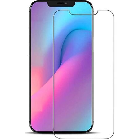 Apple iPhone 12 Pro Uyumlu Ekran Koruyucu Screen Protector Tempered Glass Kristal Netliğinde %100 HD Görüntü, Yüksek Kalite Temperli Kırılmaz Cam