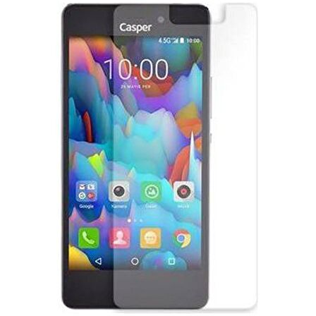 Casper Via E1C Uyumlu Ekran Koruyucu Screen Protector Tempered Glass Kristal Netliğinde %100 HD Görüntü, Yüksek Kalite Temperli Kırılmaz Cam