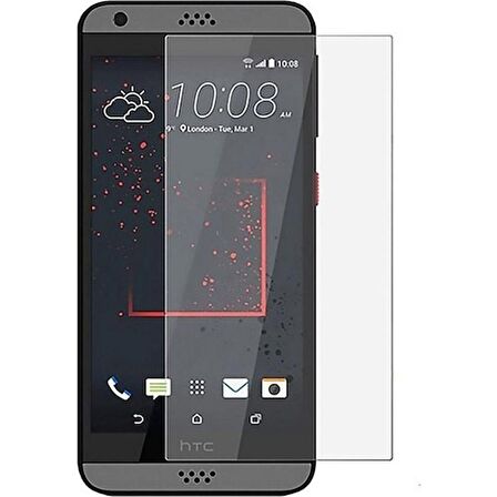 HTC Desire 630 Uyumlu Ekran Koruyucu Screen Protector Tempered Glass Kristal Netliğinde %100 HD Görüntü, Yüksek Kalite Temperli Kırılmaz Cam