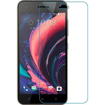 HTC Desire 10 Uyumlu Ekran Koruyucu Screen Protector Tempered Glass Kristal Netliğinde %100 HD Görüntü, Yüksek Kalite Temperli Kırılmaz Cam
