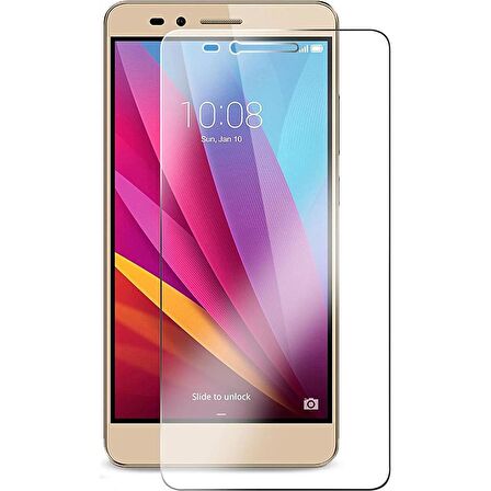 Huawei GR5 Uyumlu Ekran Koruyucu Screen Protector Tempered Glass Kristal Netliğinde %100 HD Görüntü, Yüksek Kalite Temperli Kırılmaz Cam