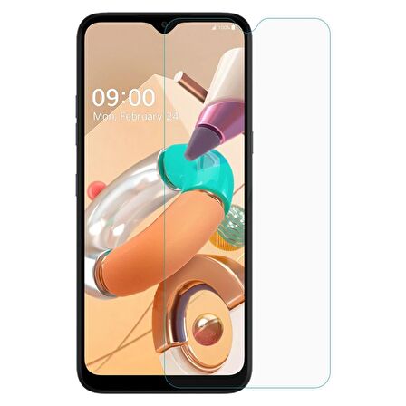 LG K41S Uyumlu Ekran Koruyucu Screen Protector Tempered Glass Kristal Netliğinde %100 HD Görüntü, Yüksek Kalite Temperli Kırılmaz Cam
