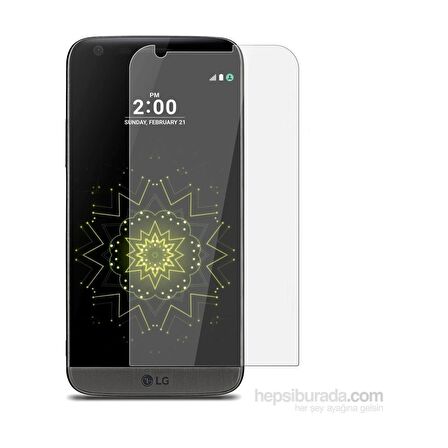 LG G5 Uyumlu Ekran Koruyucu Screen Protector Tempered Glass Kristal Netliğinde %100 HD Görüntü, Yüksek Kalite Temperli Kırılmaz Cam