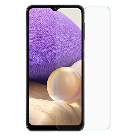 Samsung Galaxy A32 4G Uyumlu Ekran Koruyucu Screen Protector Tempered Glass Kristal Netliğinde %100 HD Görüntü, Yüksek Kalite Temperli Kırılmaz Cam