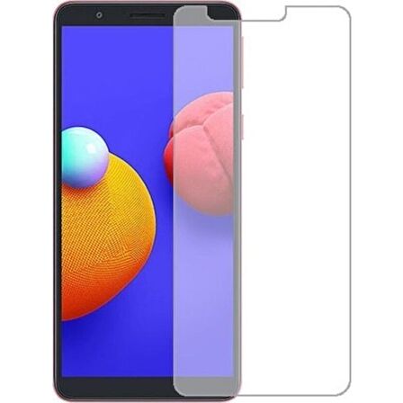 Samsung Galaxy A01 Core Uyumlu Ekran Koruyucu Screen Protector Tempered Glass Kristal Netliğinde %100 HD Görüntü, Yüksek Kalite Temperli Kırılmaz Cam