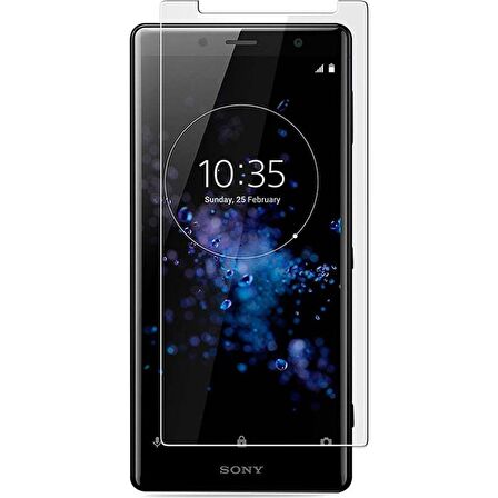 Sony Xperia XZ2 Uyumlu Ekran Koruyucu Screen Protector Tempered Glass Kristal Netliğinde %100 HD Görüntü, Yüksek Kalite Temperli Kırılmaz Cam