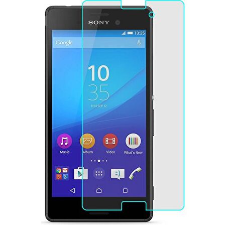 Sony Xperia M4 Aqua Uyumlu Ekran Koruyucu Screen Protector Tempered Glass Kristal Netliğinde %100 HD Görüntü, Yüksek Kalite Temperli Kırılmaz Cam