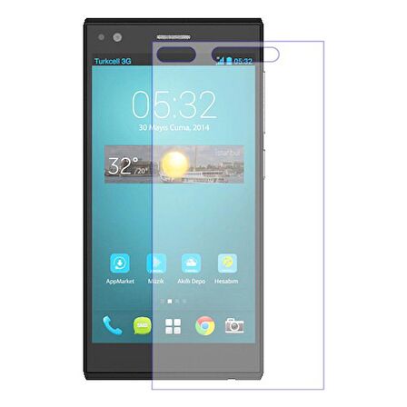Turkcell T50 Uyumlu Ekran Koruyucu Screen Protector Tempered Glass Kristal Netliğinde %100 HD Görüntü, Yüksek Kalite Temperli Kırılmaz Cam