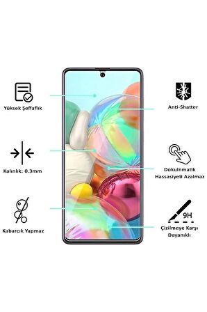 Xiaomi Redmi Note 9 Pro Uyumlu Ekran Koruyucu Screen Protector Tempered Glass Kristal Netliğinde %100 HD Görüntü, Yüksek Kalite Temperli Kırılmaz Cam