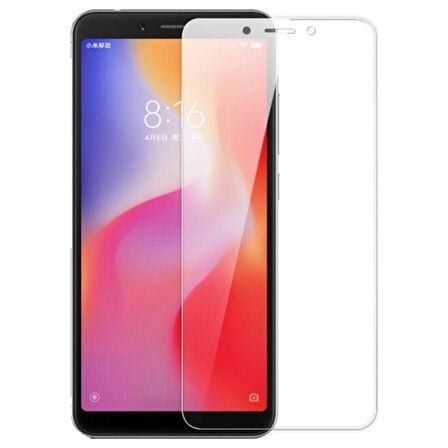 Xiaomi Redmi 6A Uyumlu Ekran Koruyucu Screen Protector Tempered Glass Kristal Netliğinde %100 HD Görüntü, Yüksek Kalite Temperli Kırılmaz Cam