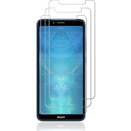 Xiaomi Redmi 7A Uyumlu Ekran Koruyucu Screen Protector Tempered Glass Kristal Netliğinde %100 HD Görüntü, Yüksek Kalite Temperli Kırılmaz Cam