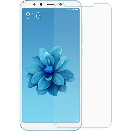 Xiaomi Mi 6X Uyumlu Ekran Koruyucu Screen Protector Tempered Glass Kristal Netliğinde %100 HD Görüntü, Yüksek Kalite Temperli Kırılmaz Cam
