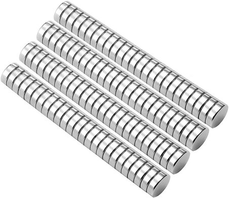 100 Adet Minik Yuvarlak Neodyum Mıknatıs Magnetler Çap:5mm Kalınlık 1 mm