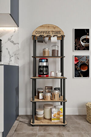 Lungo Dekoratif Kişiye Özel Isminize Özel Kahve Köşesi Safir Meşe