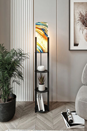 RADIANTE YUVARLAK RAFLI LAMBADER BLACK