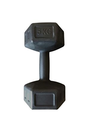 Dambıl Seti Fitness Vücut Geliştirme Aleti 5 kg X 2 Adet 10 kg Dumbell Ağırlık Seti - Siyah