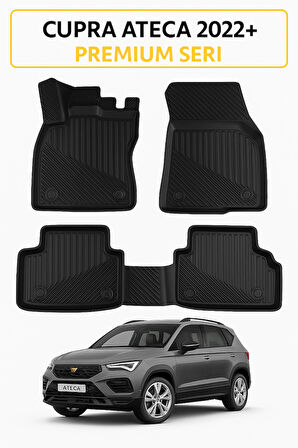 CUPRA ATECA 2022+ 3D Havuzlu Oto Paspas