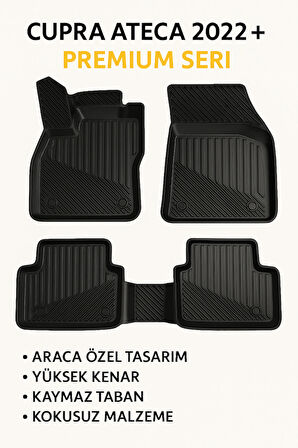 CUPRA ATECA 2022+ 3D Havuzlu Oto Paspas