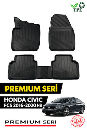 Honda Civic FC5 HB 2016–2020 3D Havuzlu Oto Paspas