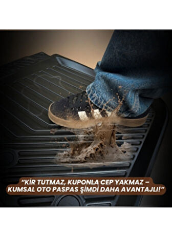 Dacia Logan (2004–2012) 3D Havuzlu Oto Paspas – Araca Özel Premium Tasarım