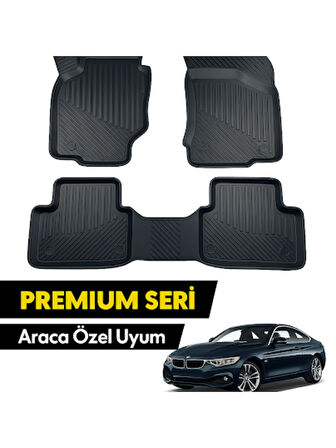 BMW 4 Serisi F32 Coupe 2013+ 3D Havuzlu Oto Paspas,