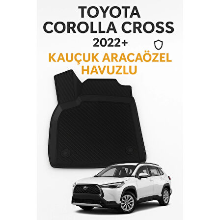 Toyota Corolla Cross 2022 Sonrası Uyumlu 3D Kauçuk Oto Paspas – Premium Seri