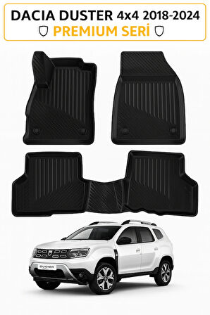 Dacia Duster 4x4 (2018-2024) 3D Havuzlu Oto Paspas