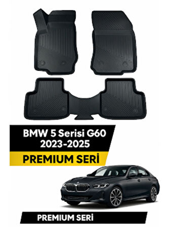 BMW 5 Serisi G60 2023–2025 3D Havuzlu Oto Paspas | Araca Özel Kauçuk