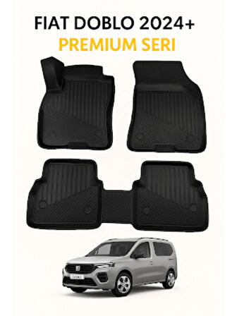 Fiat Doblo 2024+ Araca Özel 3D Havuzlu Paspas