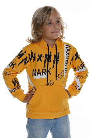 Erkek Çocuk Mark Yazı Baskılı Sweatshirt 9-14 Yaş 14141