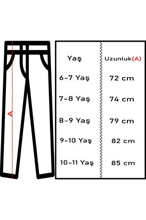 Erkek Çocuk Keten Pantolonu 6-16 Yaş 14581