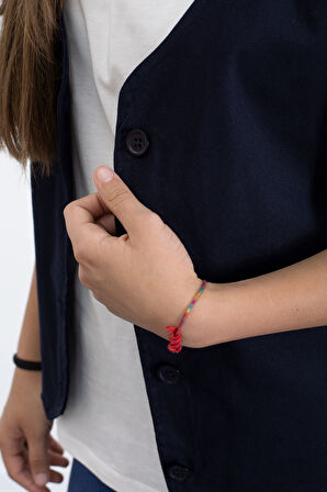 Lacivert Keten Düğmeli Yelekli Oversize Tişörtlü Kız Çocuk 2li Takım 21007