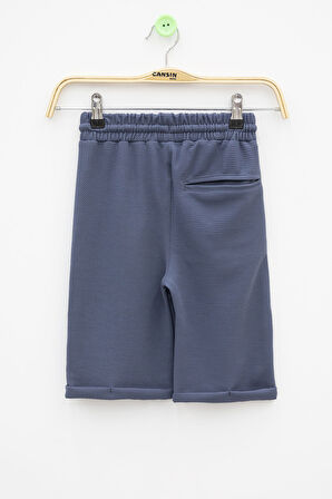 İndigo  Beli Lastikli Ponpon Kumaş Basic Erkek Çocuk Şort 21169