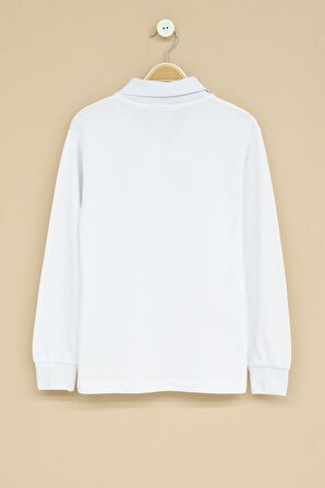 Erkek Çocuk Polo Yaka Uzun Kollu 2'li Okul Tişörtü 22714