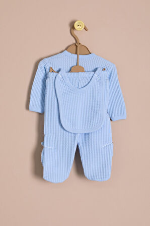 Mavi Erkek Bebek Petekli 10'lu Hastane Çıkışı Seti  23327